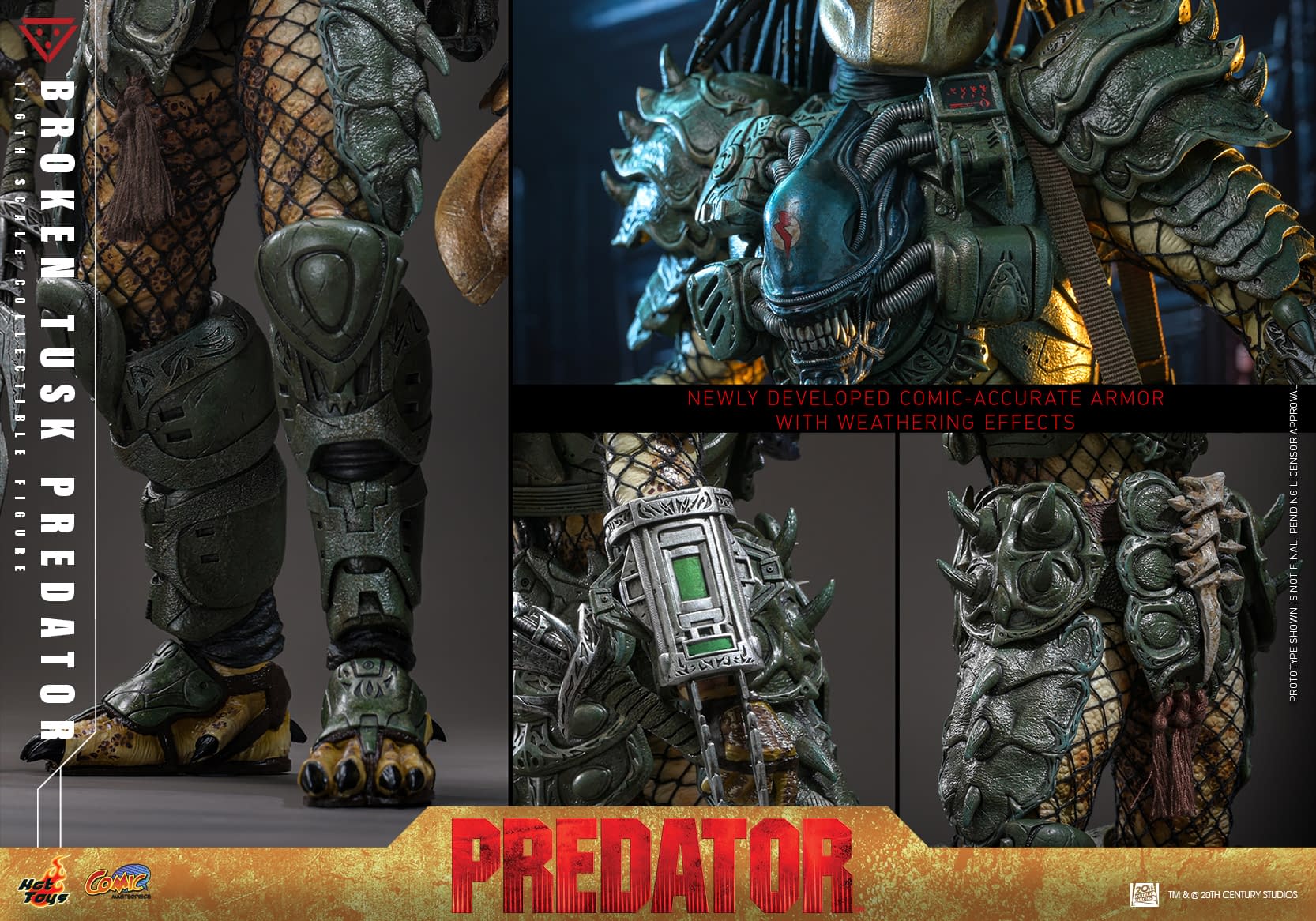 Hot Toys Debuts New Aliens Vs. Predator Broken Tusk 1/6 Scale Figure 