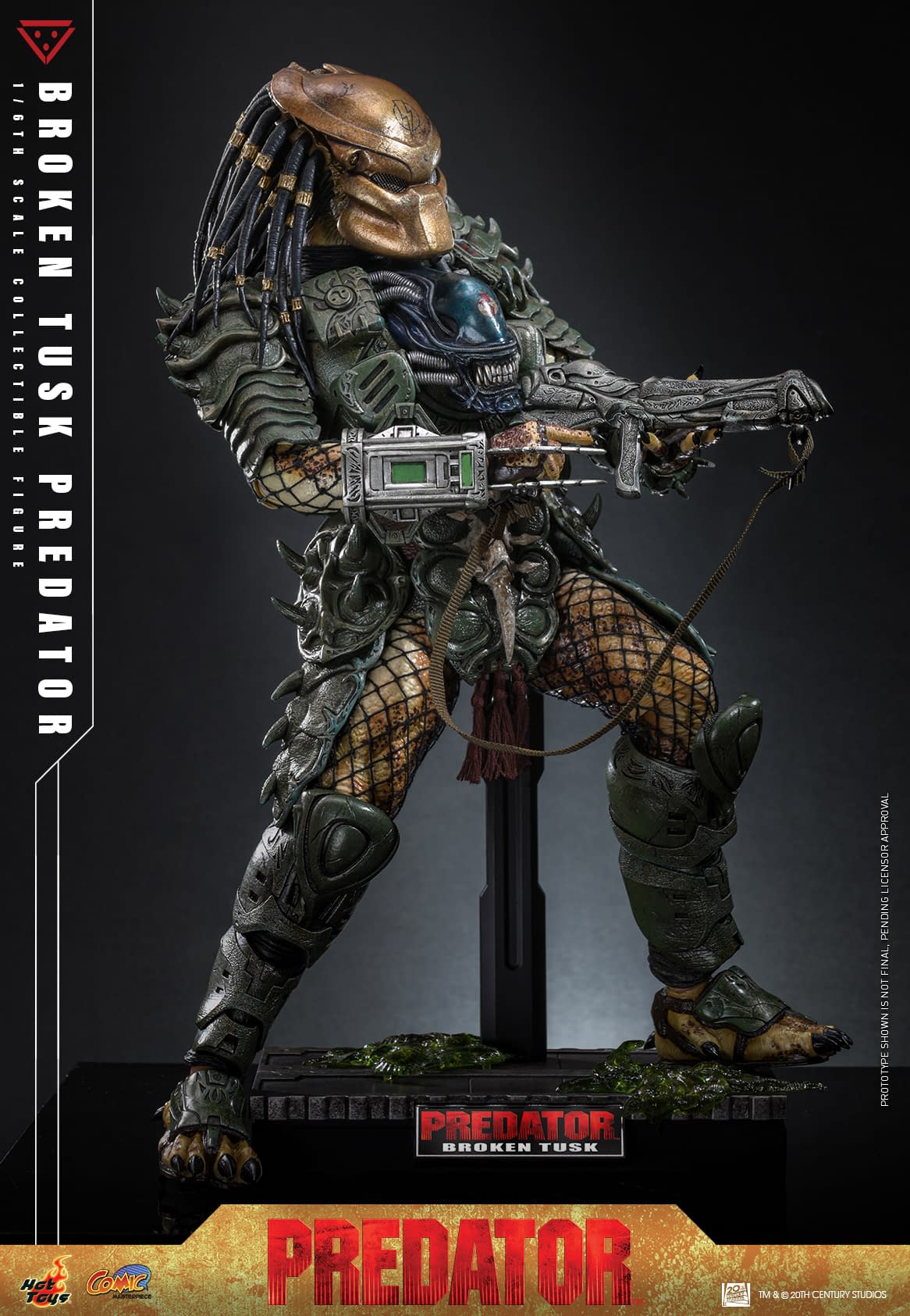 Hot Toys Debuts New Aliens Vs. Predator Broken Tusk 1/6 Scale Figure 