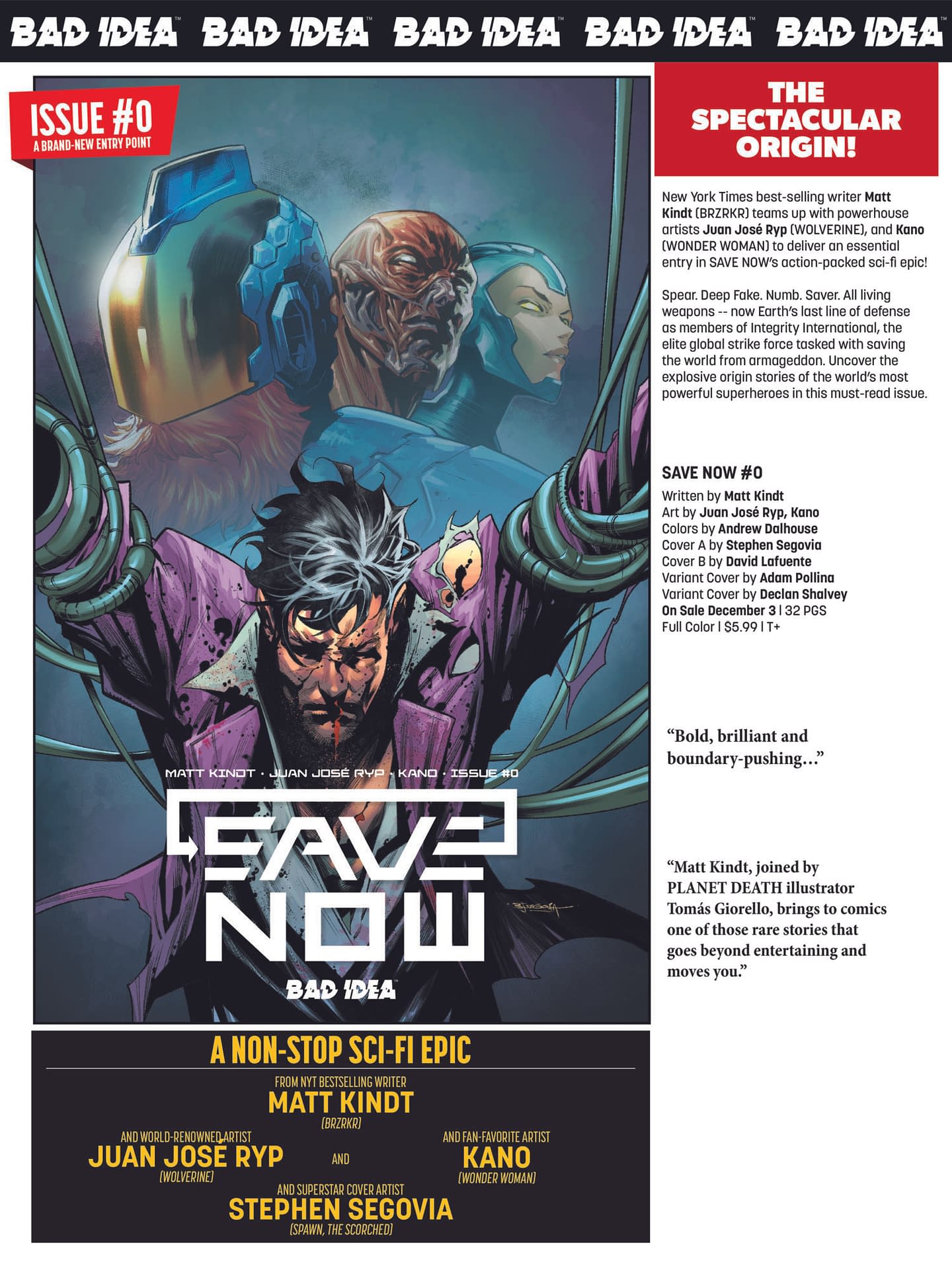 Bad Idea Comics December 2025 Solicits