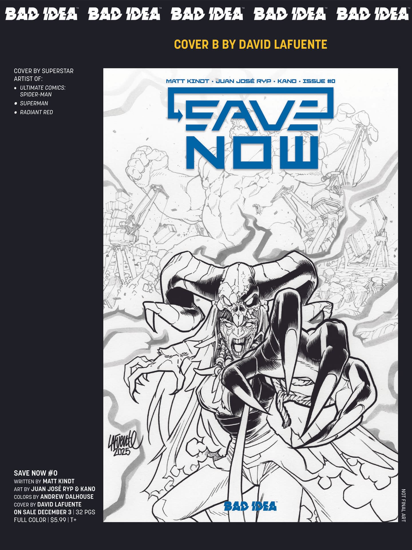 Bad Idea Comics December 2025 Solicits