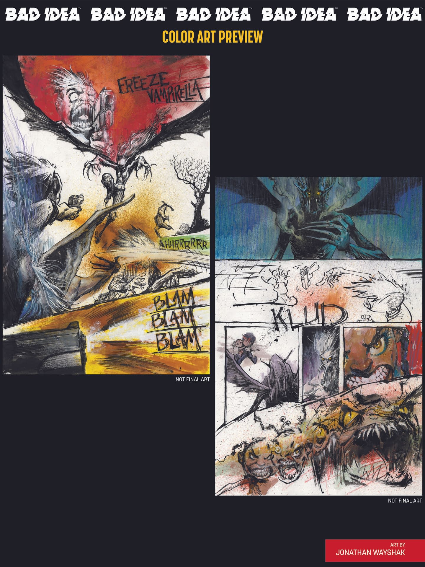 Bad Idea Comics December 2025 Solicits