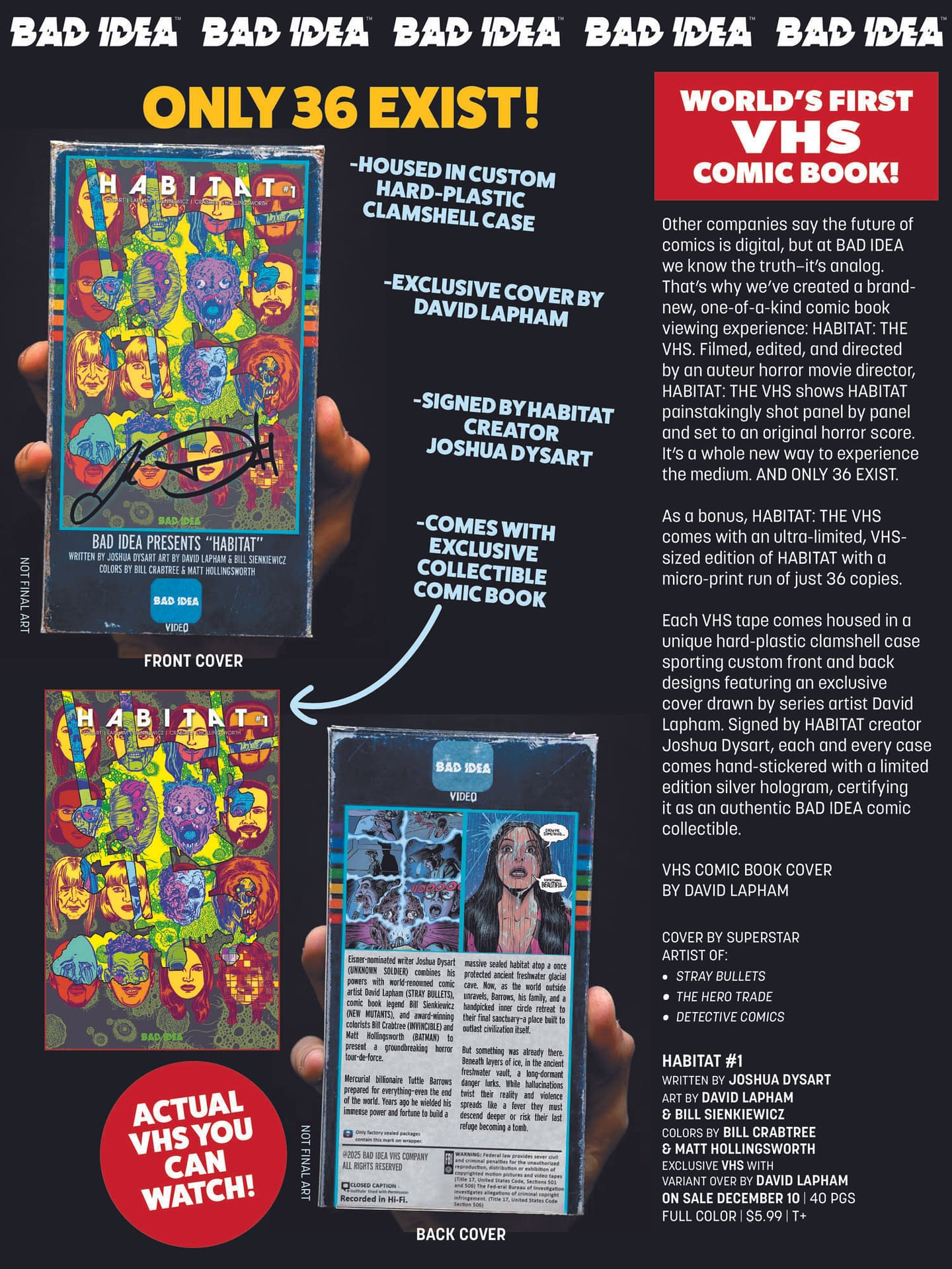 Bad Idea Comics December 2025 Solicits