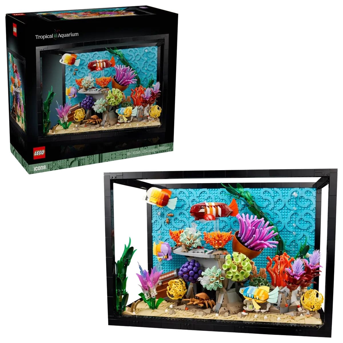 Build Your Own Tropical Fish Aquarium with New LEGO Icons Set