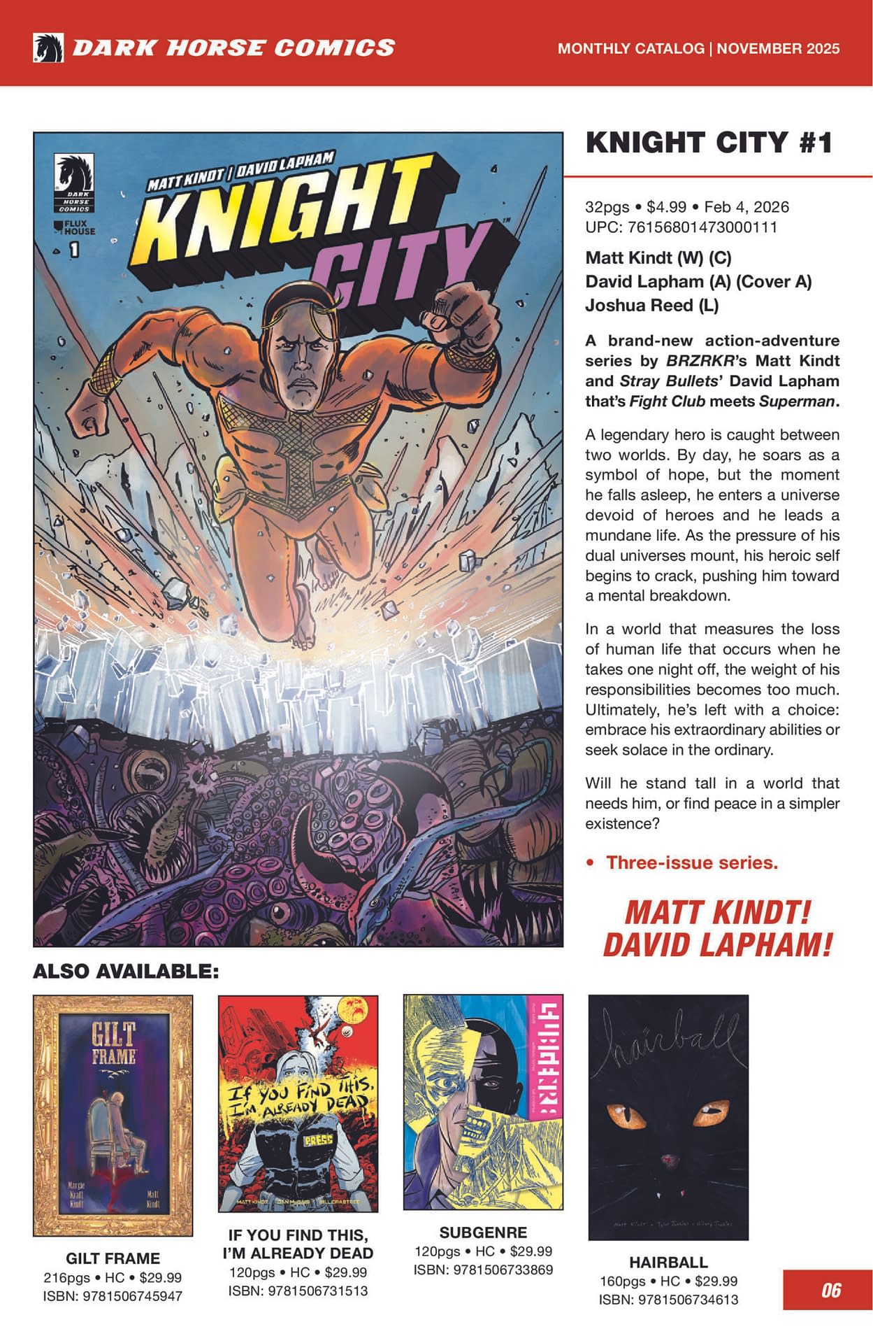 Dark Horse February 2026 Full Solicits And Solicitations