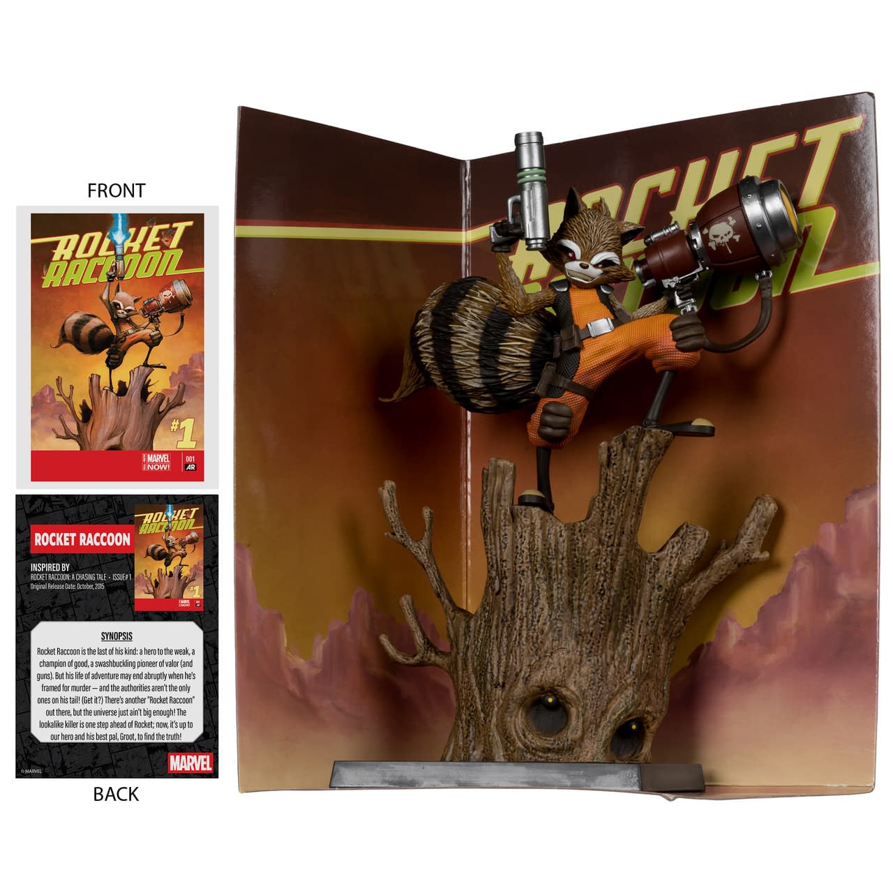 Rocket Raccoon Gets Fired Up with New McFarlane x Marvel Statue