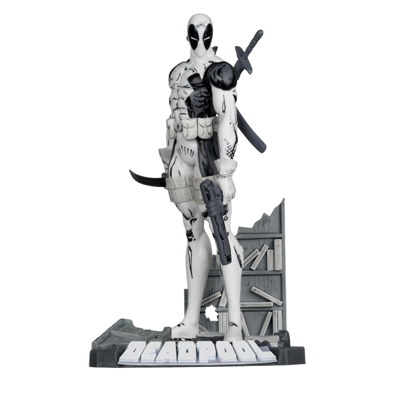 New Gold Label Line Art Deadpool Statue Revealed from McFarlane