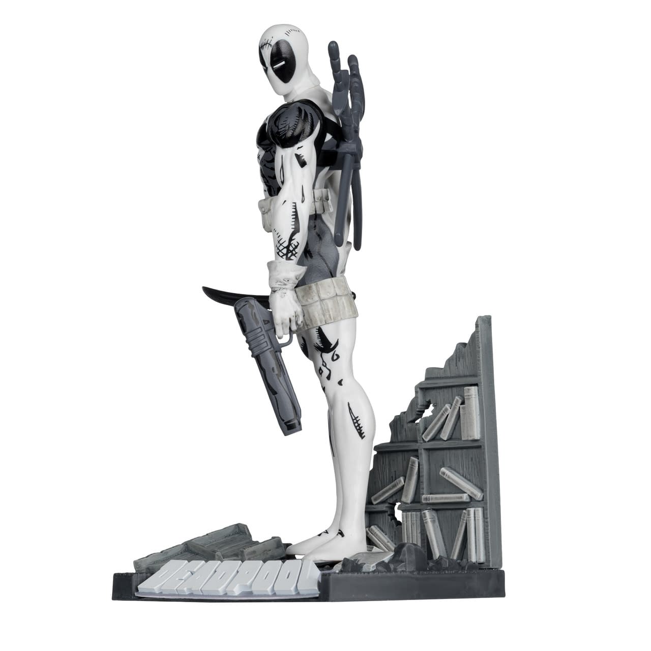 New Gold Label Line Art Deadpool Statue Revealed from McFarlane