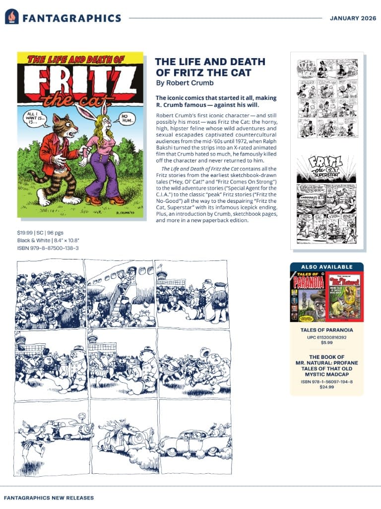 Fantagraphics January 2026 Full Solicits And Solicitations