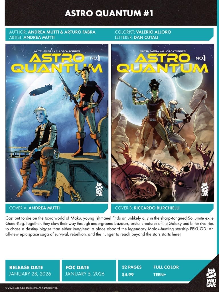 Mad Cave Studios January 2026 Solicits And Solicitations