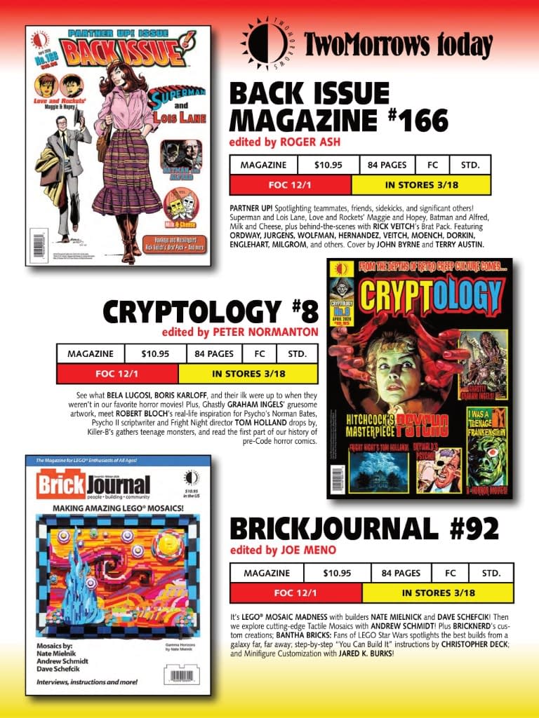 TwoMorrows January 2025 Full Solicits And Solicitations