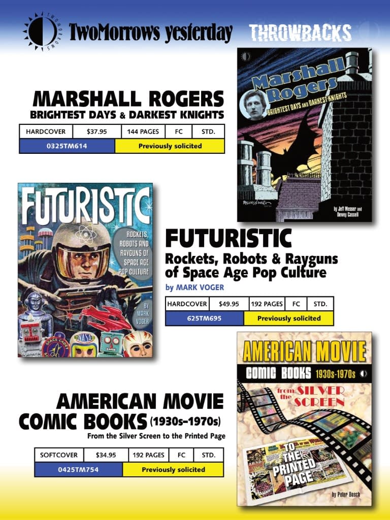 TwoMorrows January 2025 Full Solicits And Solicitations