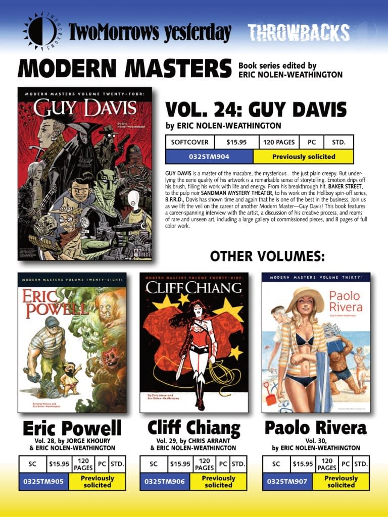 TwoMorrows January 2025 Full Solicits And Solicitations