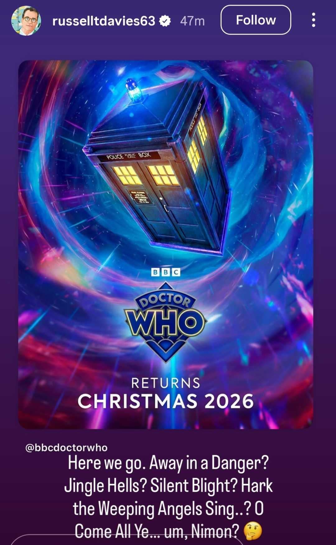 Doctor Who RTD Already Has Some 2026 Christmas Special Title Ideas doctor-who-rtd-already-has-some-2026-christmas-special-title-ideas