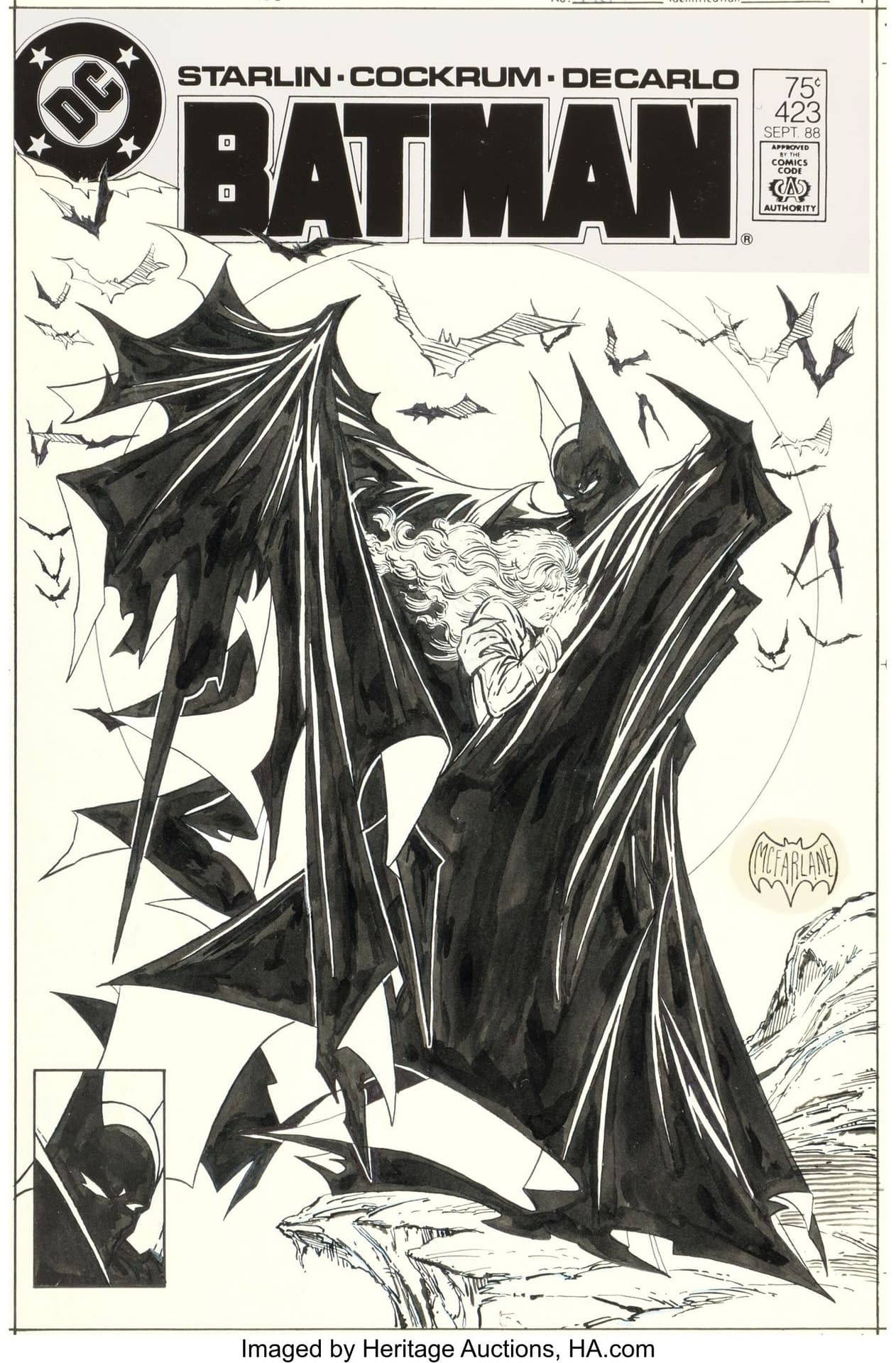 Todd McFarlane's Batman #423 Cover Sells For A Record $781,250