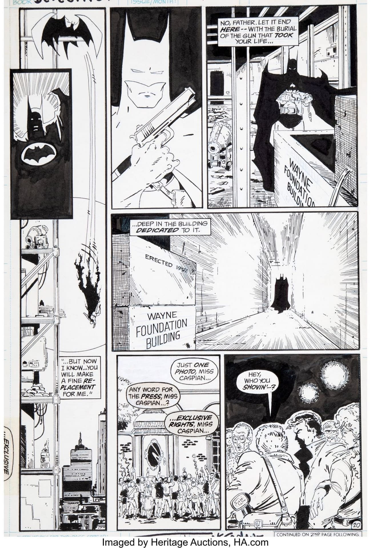 Todd McFarlane's Batman #423 Cover Sells For A Record $781,250