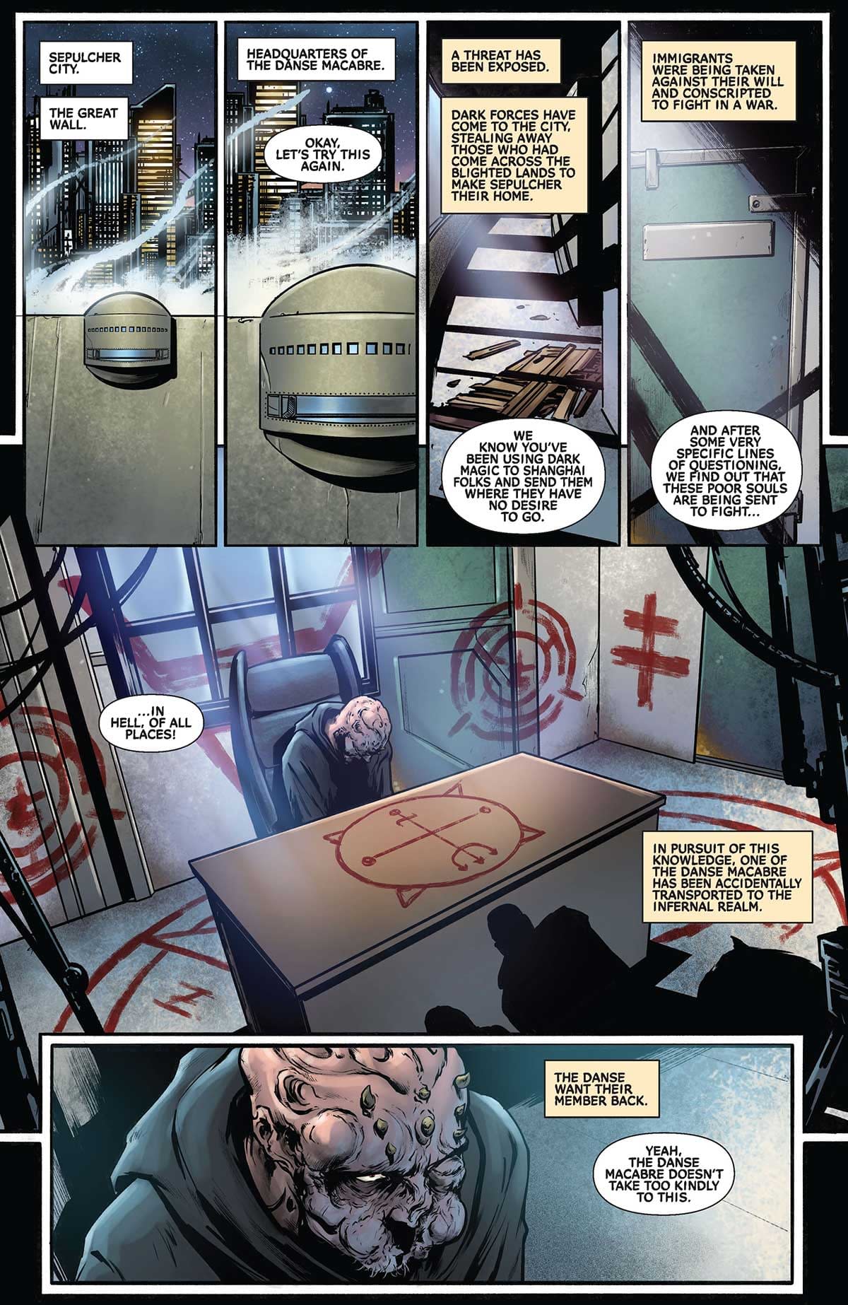 Interior preview page from Vampirella Armageddon #4