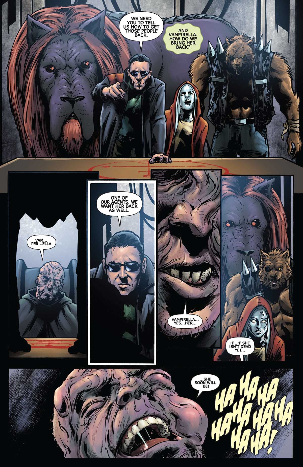 Interior preview page from Vampirella Armageddon #4