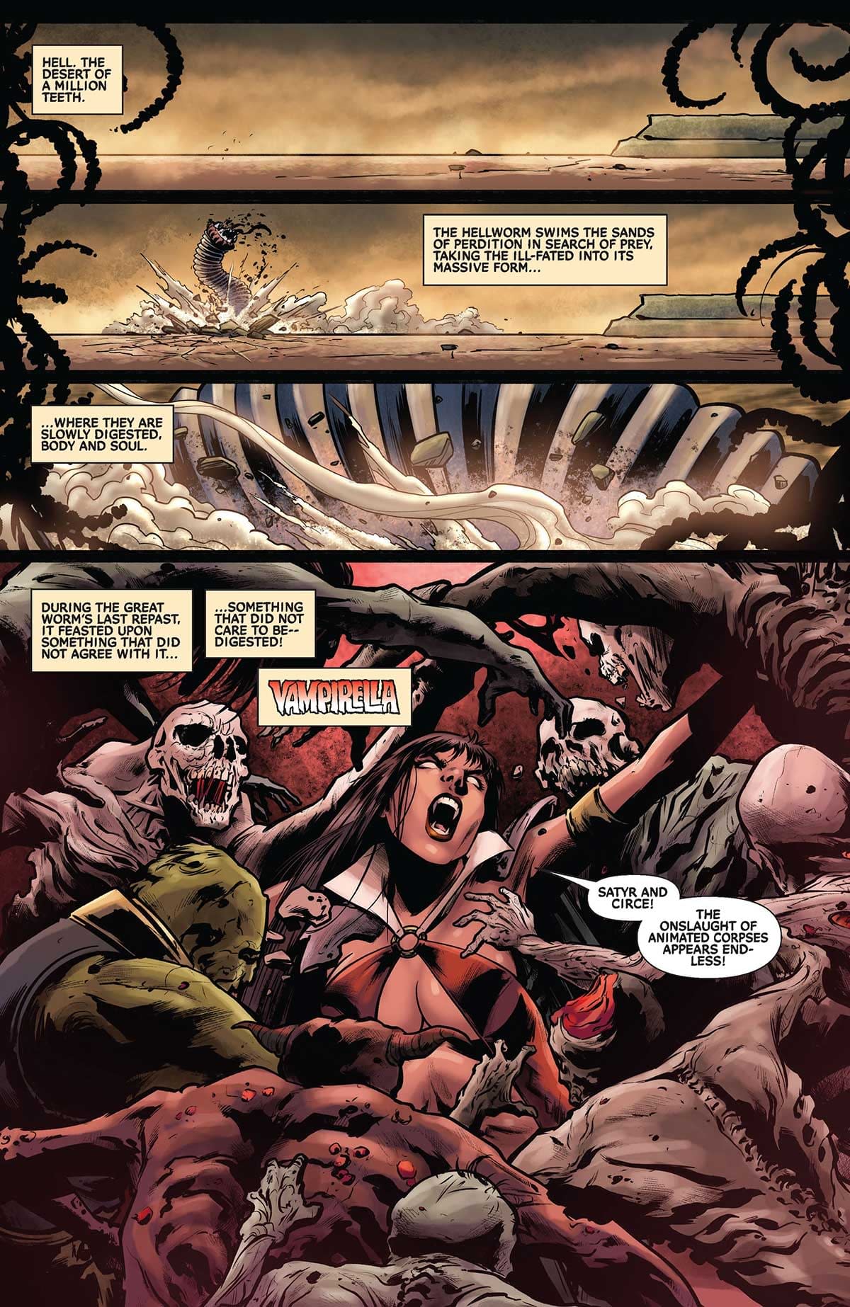 Interior preview page from Vampirella Armageddon #4