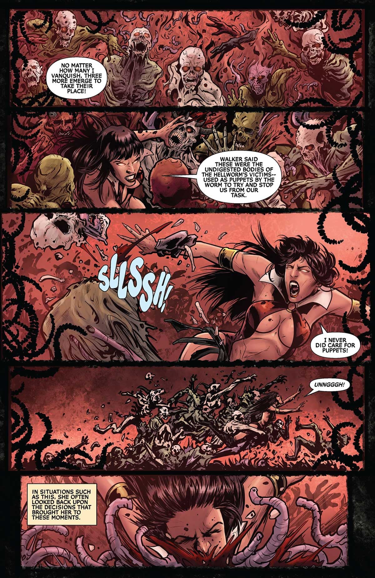 Interior preview page from Vampirella Armageddon #4