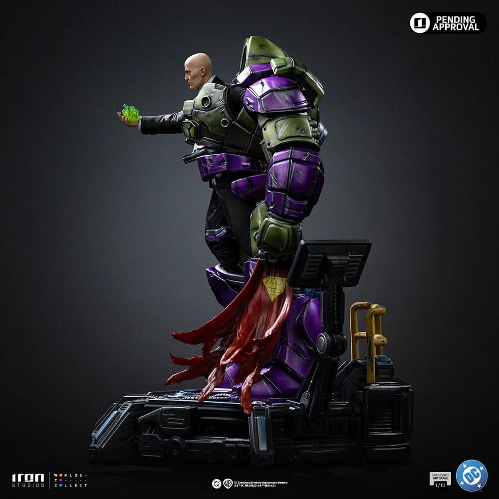 DC Comics Lex Luthor Suits Up with New 1/10 Iron Studios Statue 