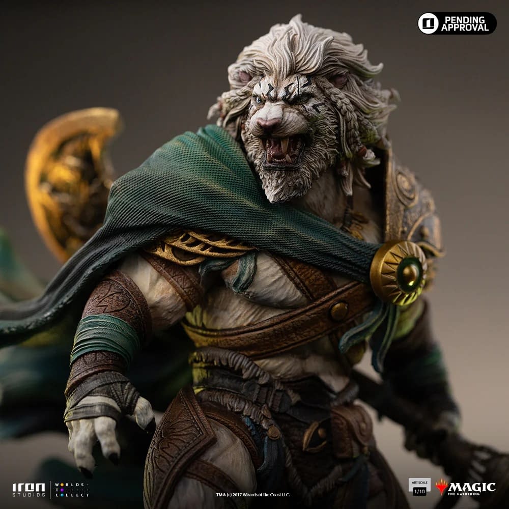 Iron Studios Reveals Magic: The Gathering Ajani Goldmane Statue 