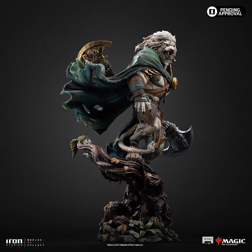 Iron Studios Reveals Magic: The Gathering Ajani Goldmane Statue 