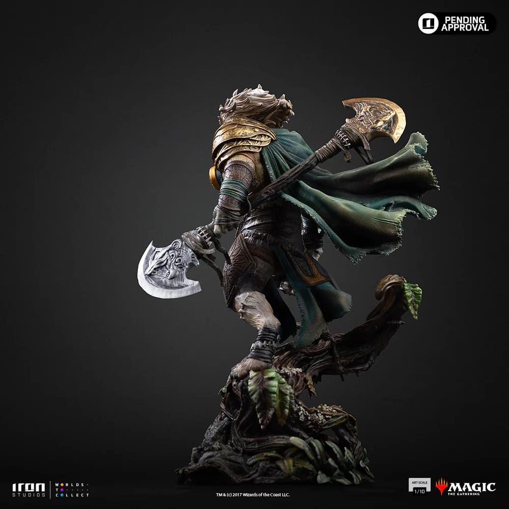 Iron Studios Reveals Magic: The Gathering Ajani Goldmane Statue 