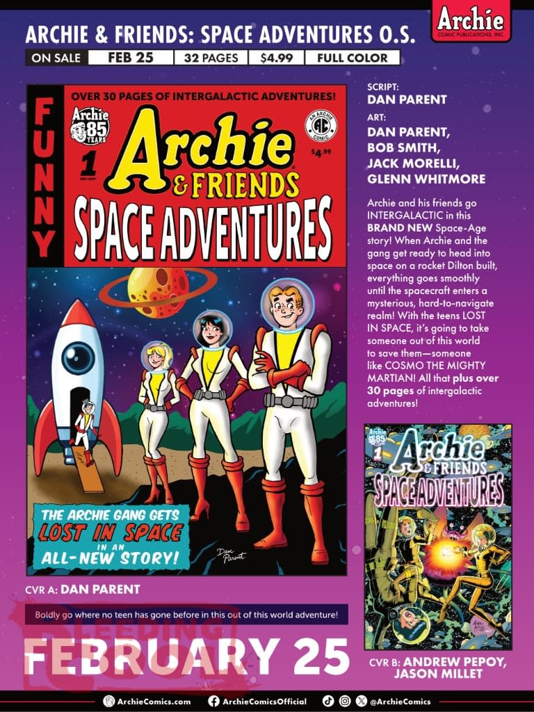 Archie Comics Full February 2026 Solicits
