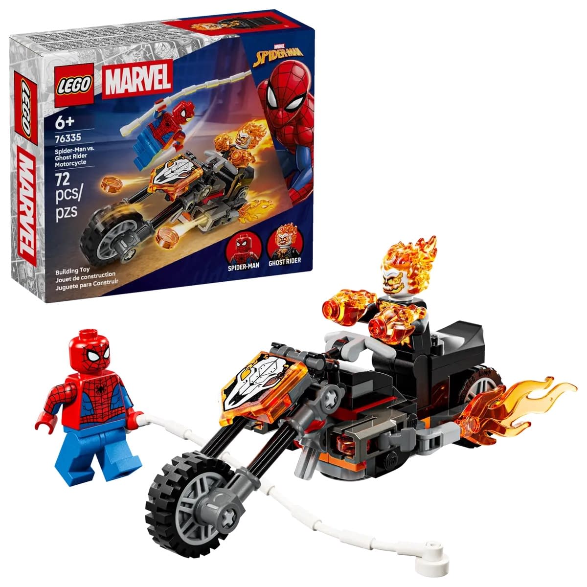 It's Spider-Man vs. Ghost Rider with LEGO's Latest Marvel Set 