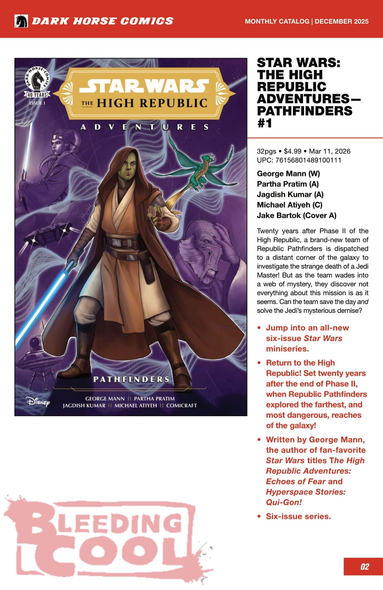 Dark Horse Comics March 2026 Solicits