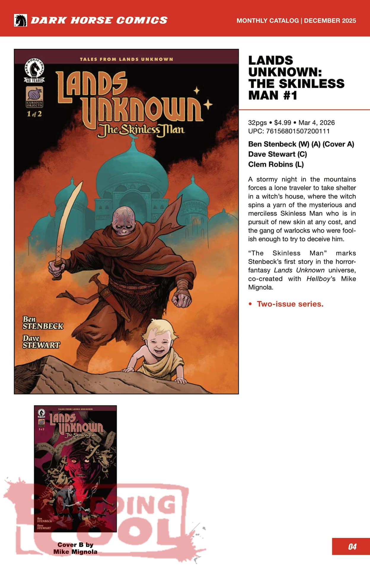 Dark Horse Comics March 2026 Solicits