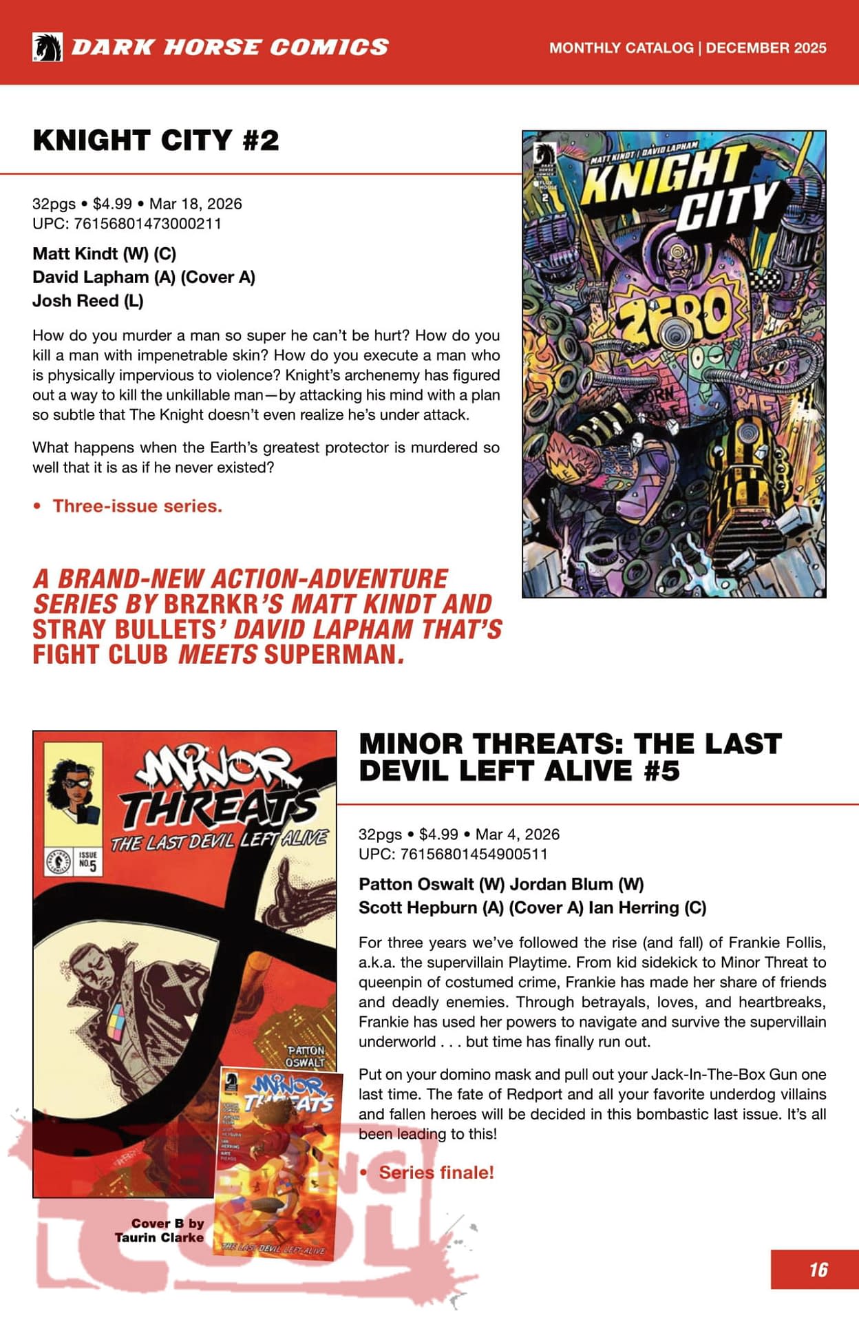 Dark Horse Comics March 2026 Solicits