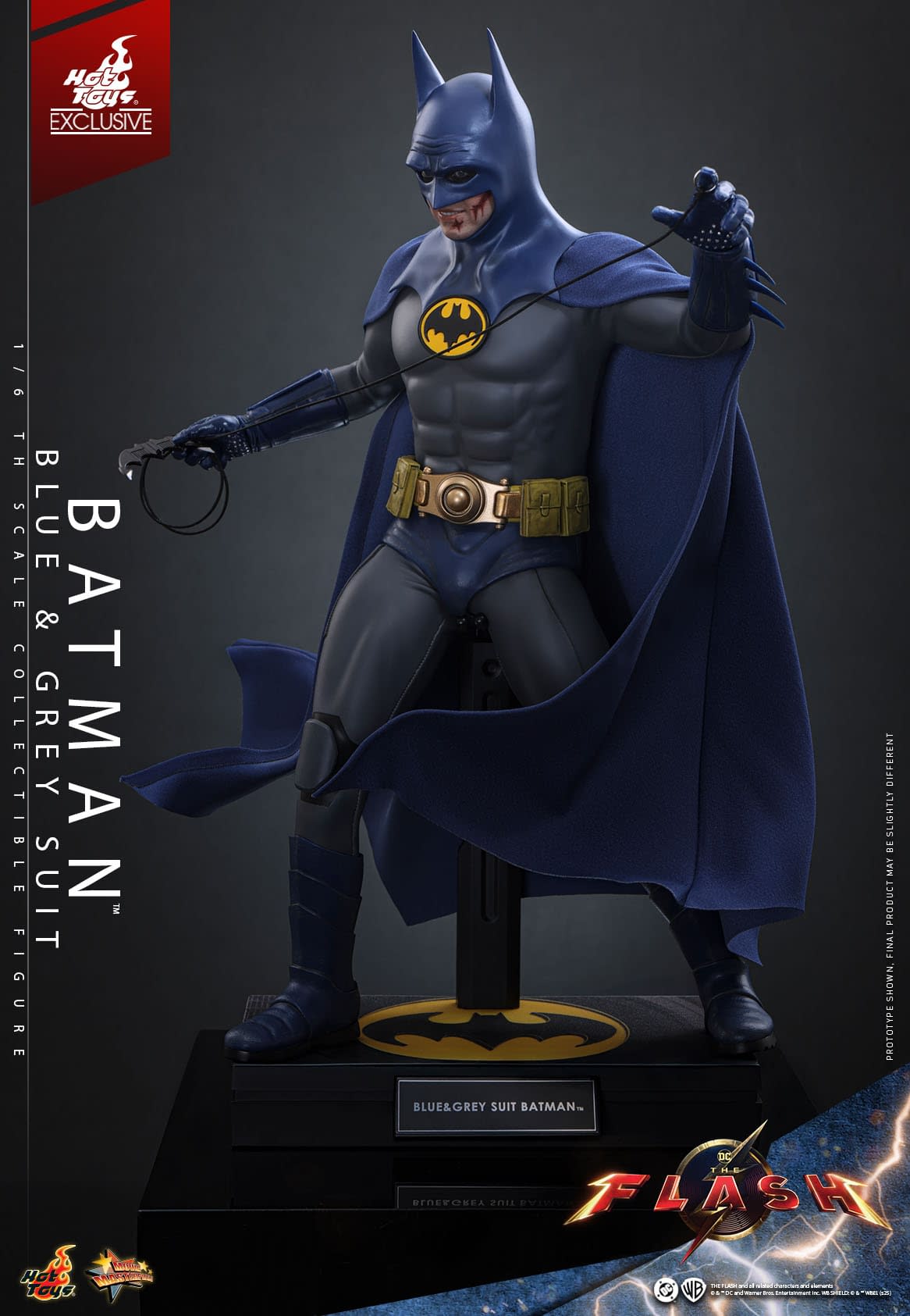 Michael Keaton Returns As Batman with New Blue & Grey Hot Toys Figure