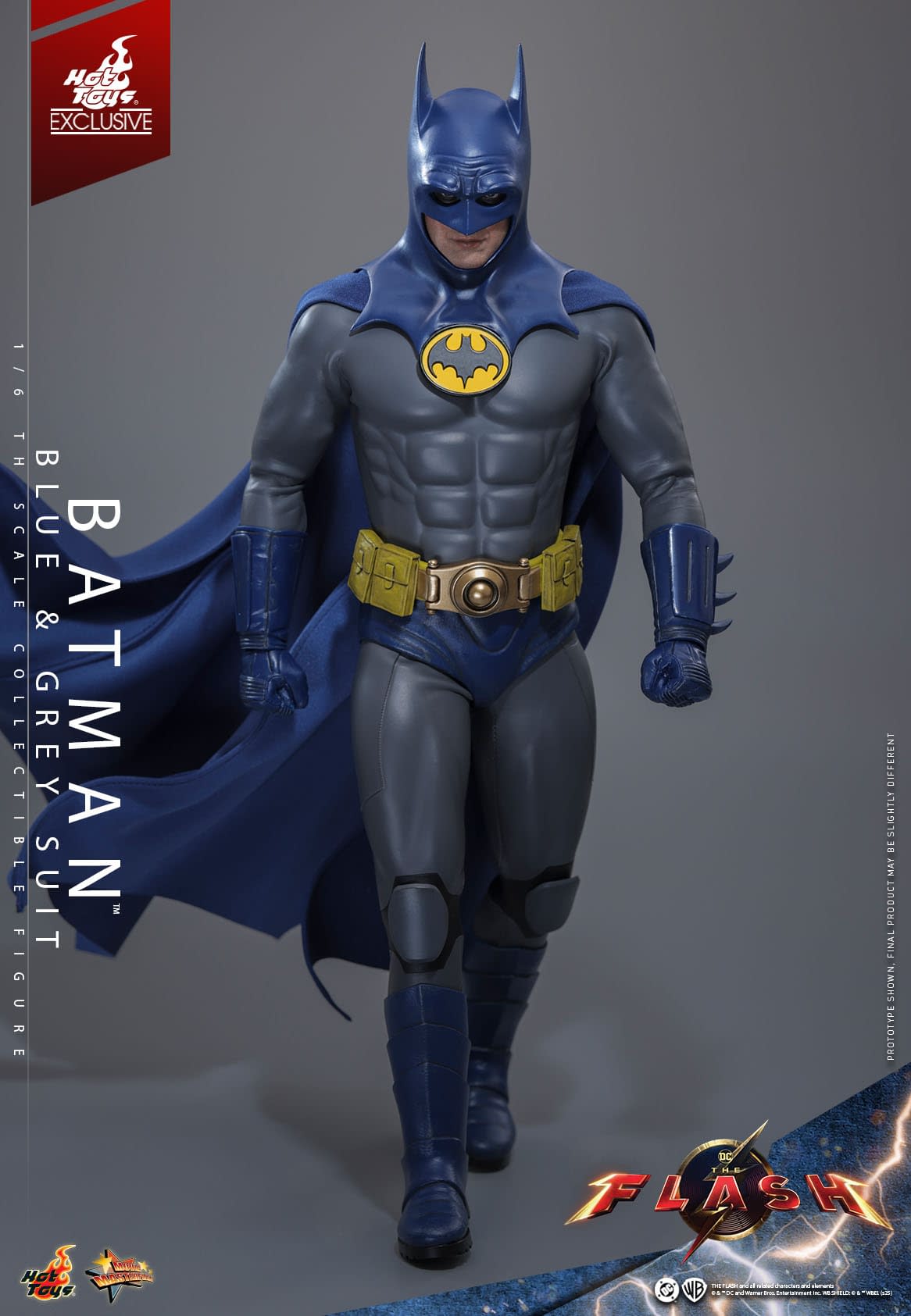 Michael Keaton Returns As Batman with New Blue & Grey Hot Toys Figure