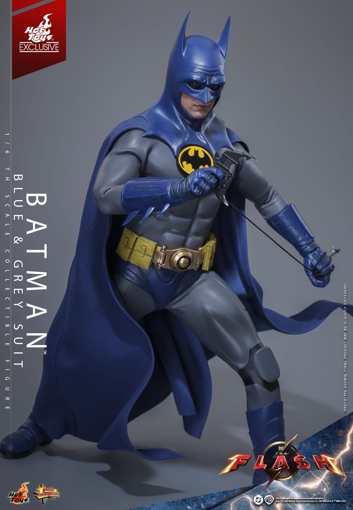 Michael Keaton Returns As Batman with New Blue & Grey Hot Toys Figure