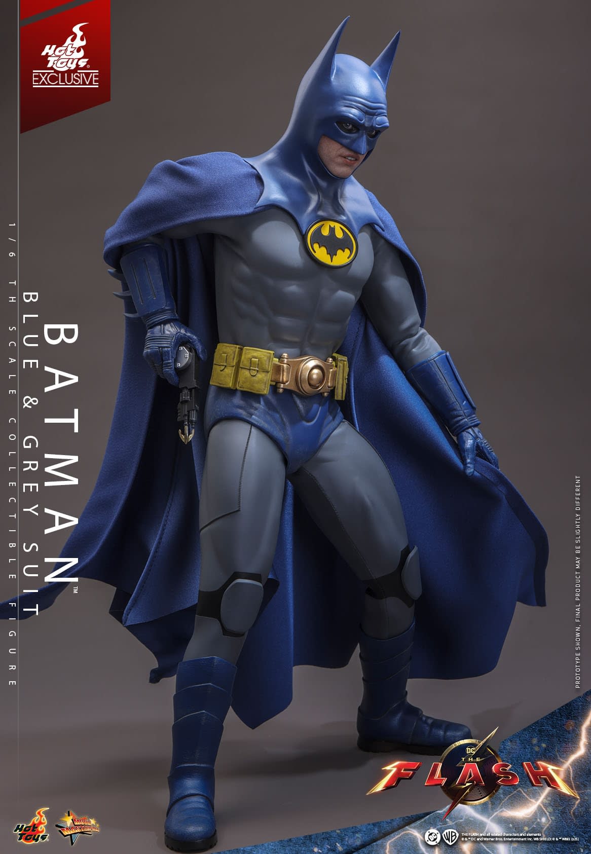 Michael Keaton Returns As Batman with New Blue & Grey Hot Toys Figure