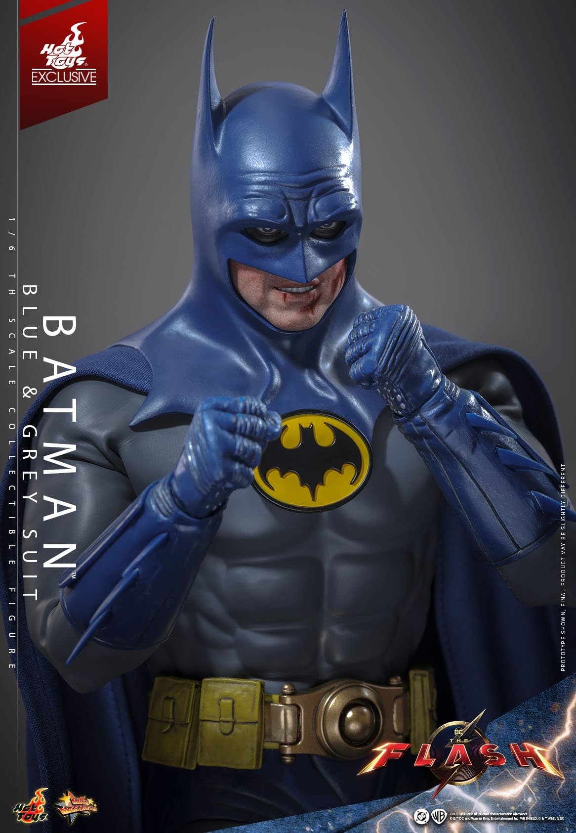 Michael Keaton Returns As Batman with New Blue & Grey Hot Toys Figure