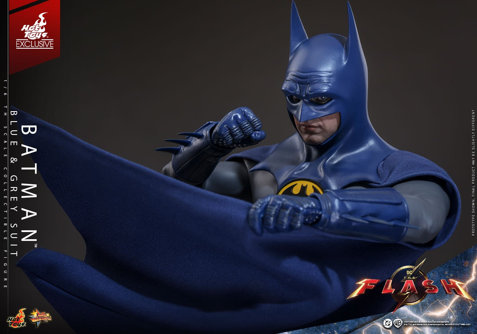 Michael Keaton Returns As Batman with New Blue & Grey Hot Toys Figure