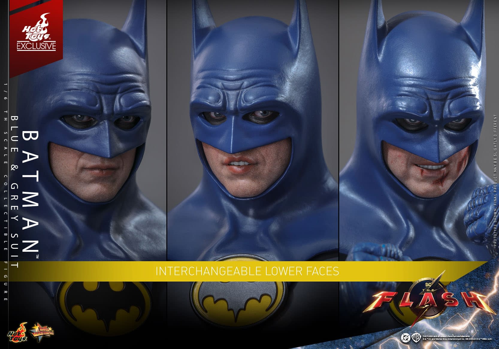 Michael Keaton Returns As Batman with New Blue & Grey Hot Toys Figure