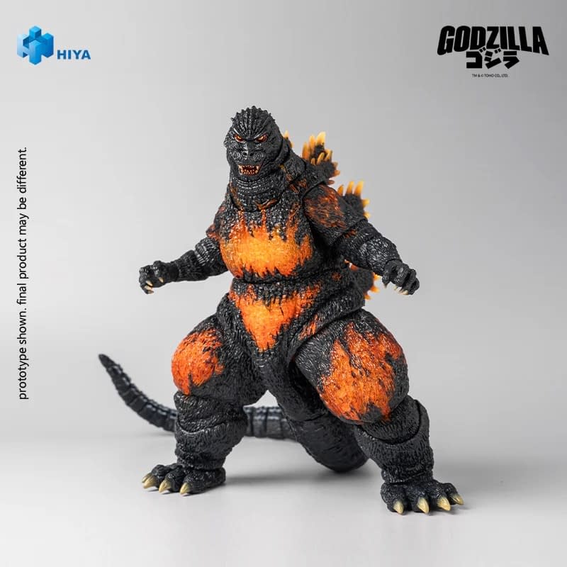Hiya Debuts New Burning Godzilla vs. Destoroyah (1995) 7" Figure
