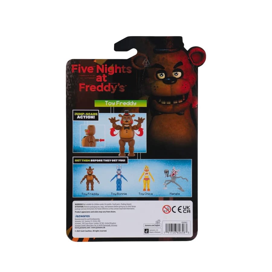 Jazwares Debuts New Jumpscare Five Nights at Freddy's Figure