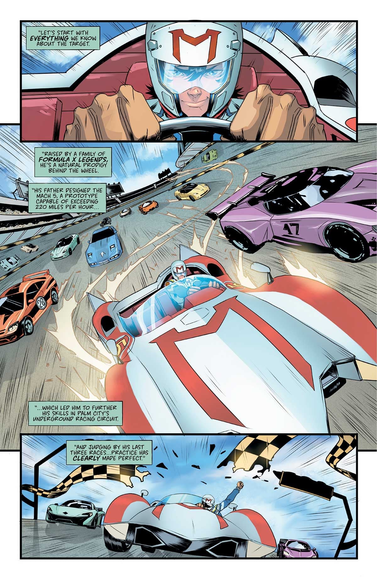 Speed Racer #4 Preview: Races, Rockslides, and Rivalry