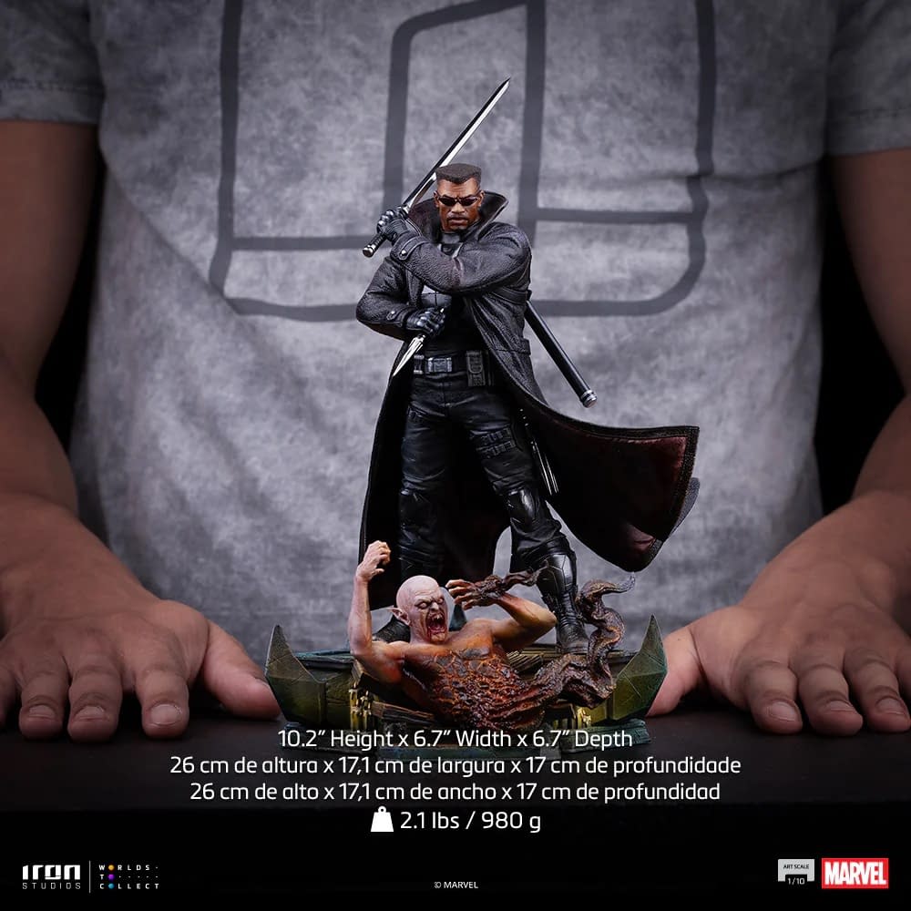 Marvel Comics Blade Goes on the Bloodhunt with Iron Studios 