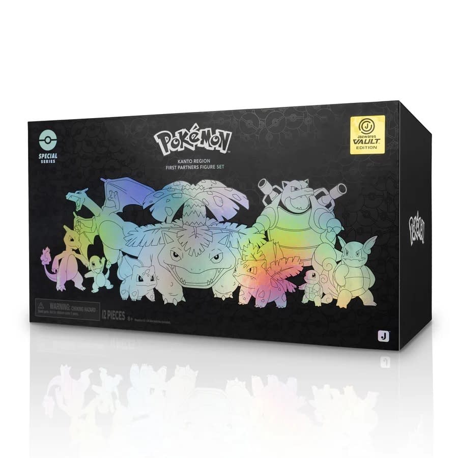 New Pokémon Kanto Region First Partners Set Debuts from Jazwares