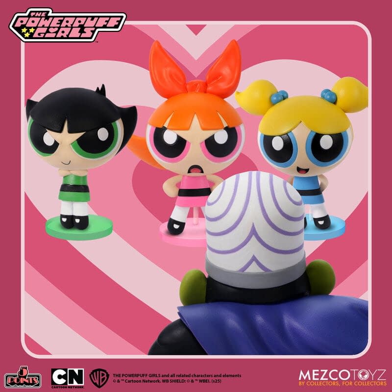 Mezco Toyz Brings Chemical X to 5 Points with the Powerpuff Girls