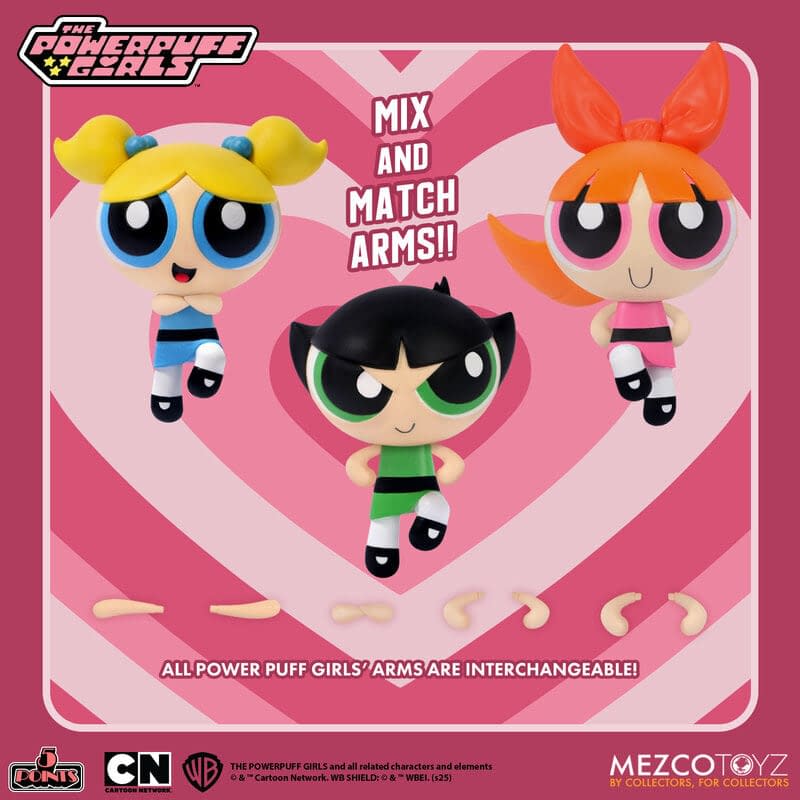 Mezco Toyz Brings Chemical X to 5 Points with the Powerpuff Girls