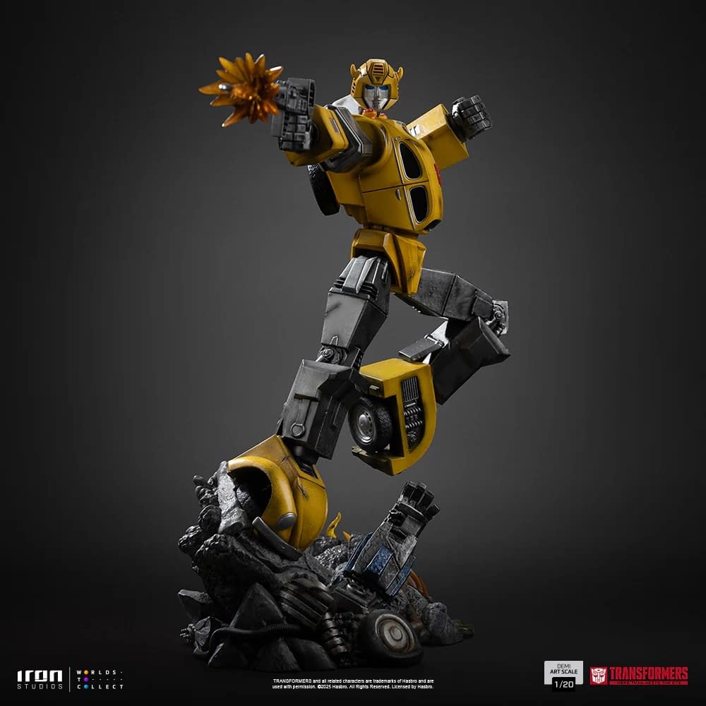 Transformers Bumblebee Roll Out with new 1/20 Iron Studio Statue
