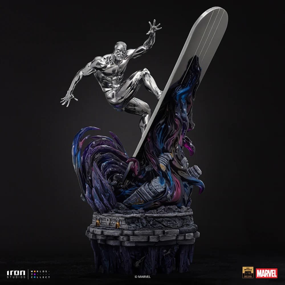 The Silver Surfer Takes Flight with New Iron Studios Marvel Statue