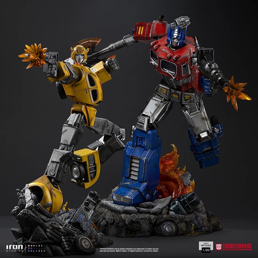 Transformers Bumblebee Roll Out with new 1/20 Iron Studio Statue