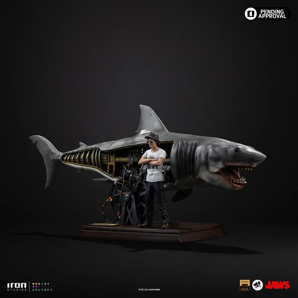 Jaws 50th Anniversary Arrives at Iron Studios with Steven Spielberg